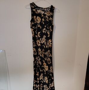 Black floral dress